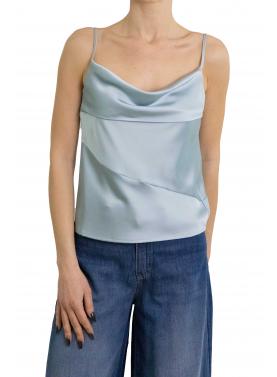 Top con scollo a cascata e spalline sottili Imperial